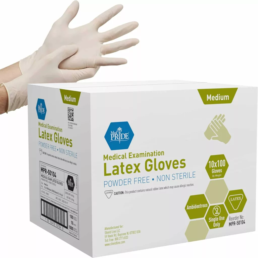 Latex gloves